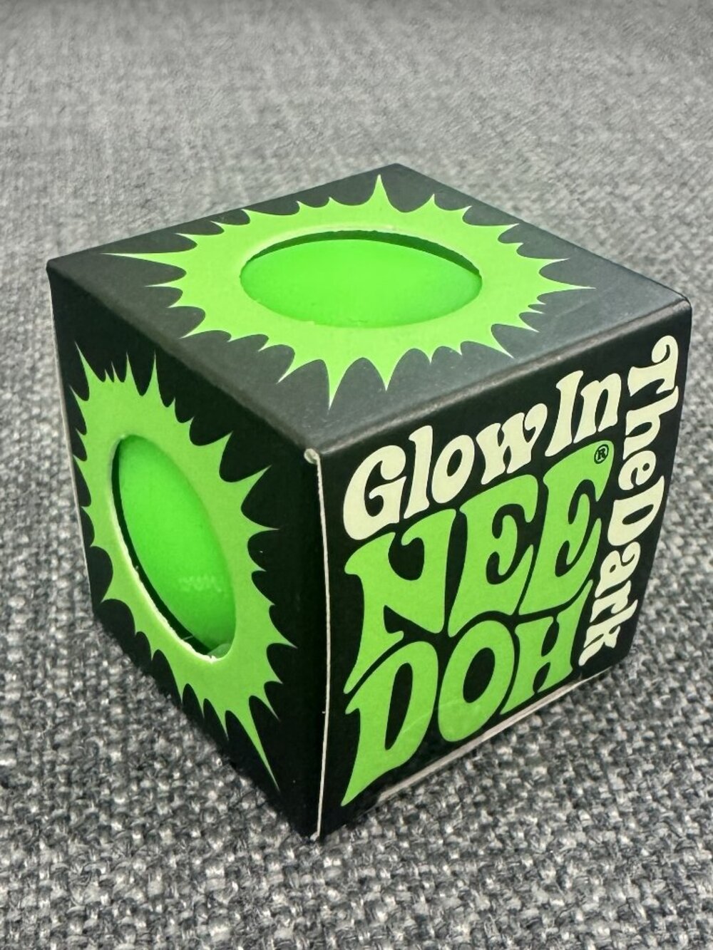 NeeDoh Mini Glow Ball - Green - Squishy Toy